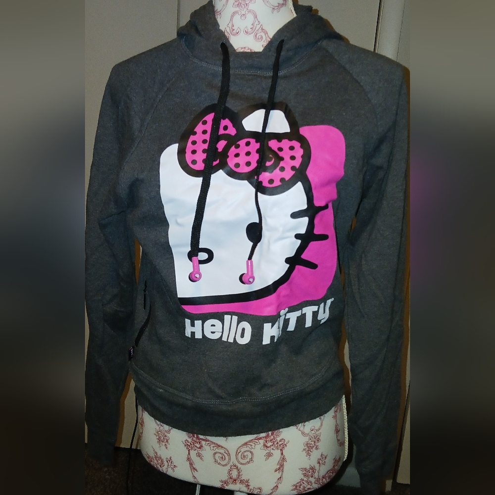 Hello Kitty Hoodie With Working Earbuds